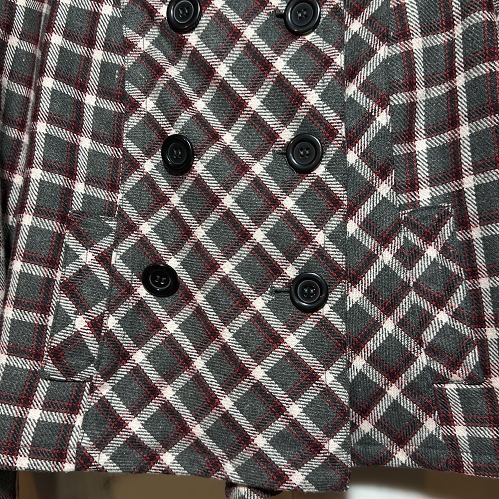 - Flying Tomato Checkard Pea coat size S - Picture 8 of 9